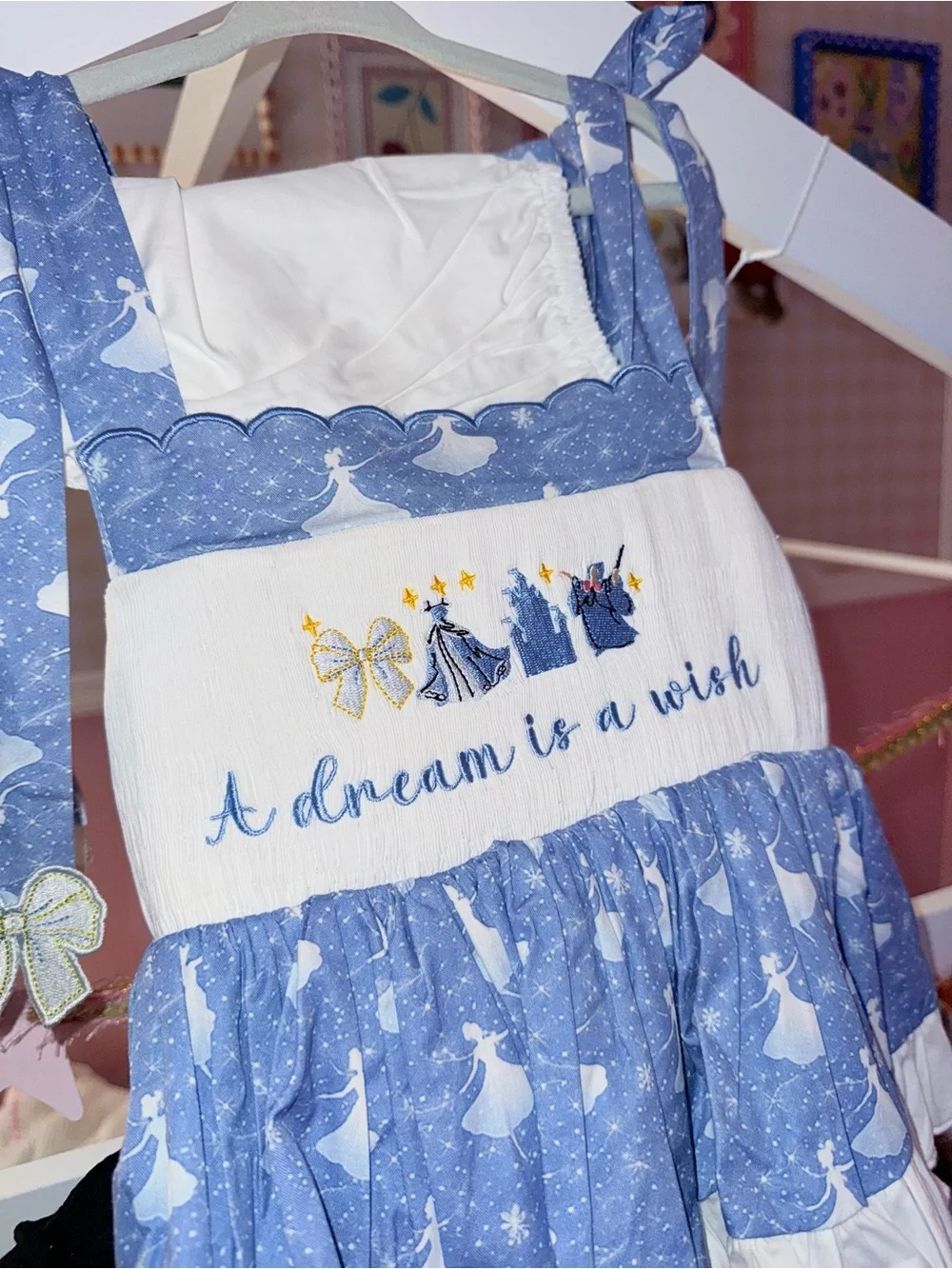 Princess Inspired Hand Smocked Bloomer Set